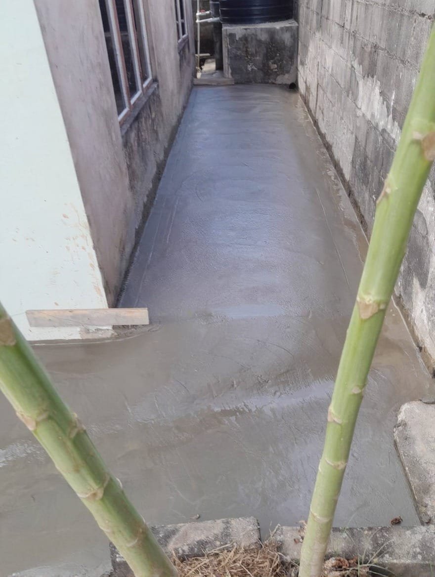 Concrete pathway work